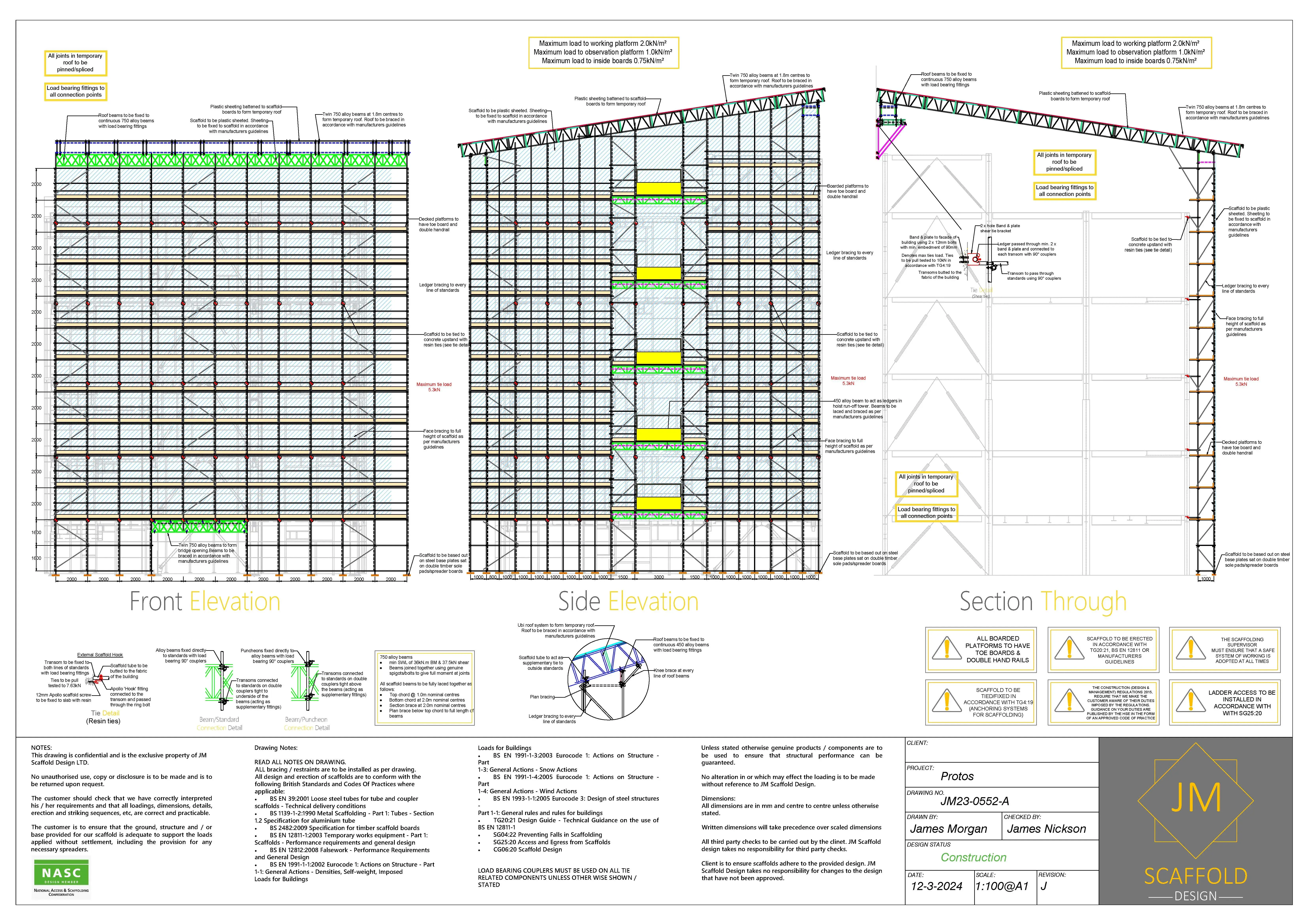 A diagram of a tall building with a lot of windows.